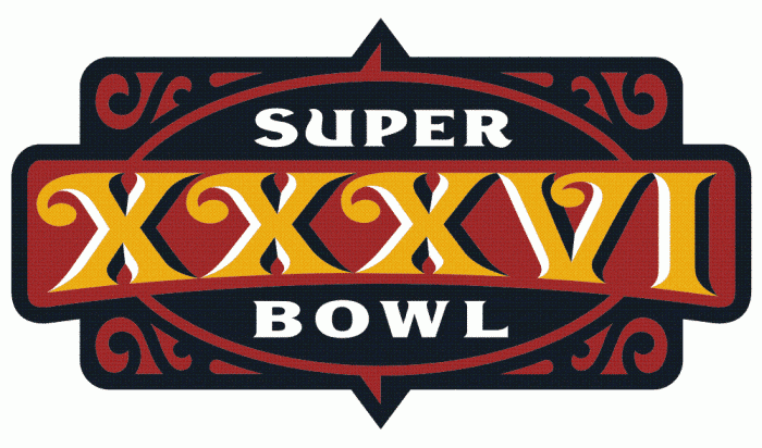 Super Bowl XXXVI Unused Logo DIY iron on transfer (heat transfer)